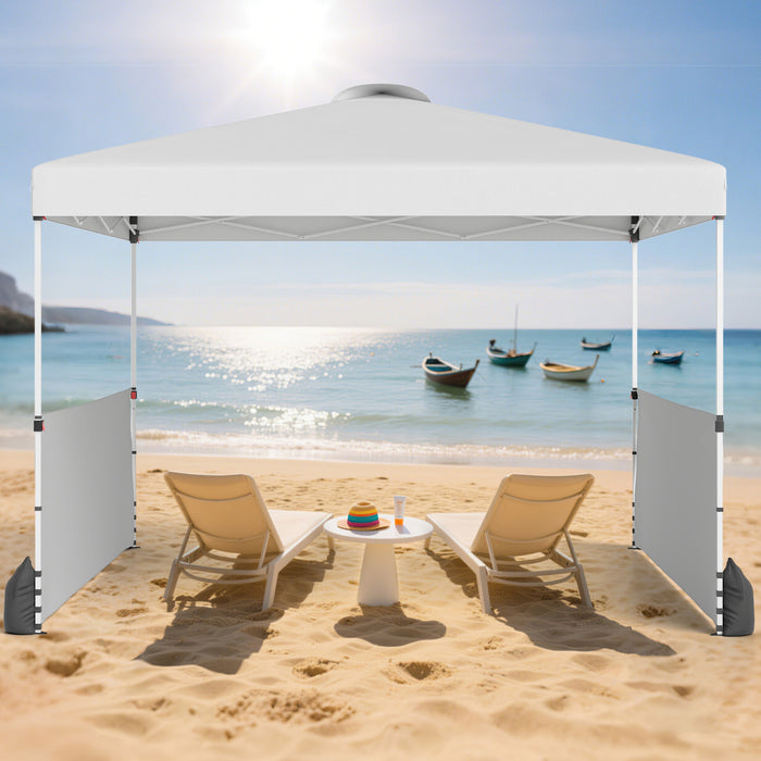 300 X 300 CM Pop up Canopy Tent with 2 Half Sidewalls-