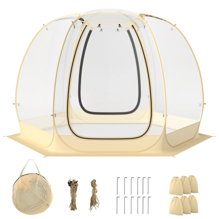 330 x 300 cm Portable and Foldable Pop up Bubble Tent for 6-10 People-