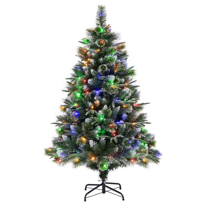 180/ Pre-Lit Artificial Christmas Tree with 856/476 Pine Needles/Flocked PVC/PE Tips-