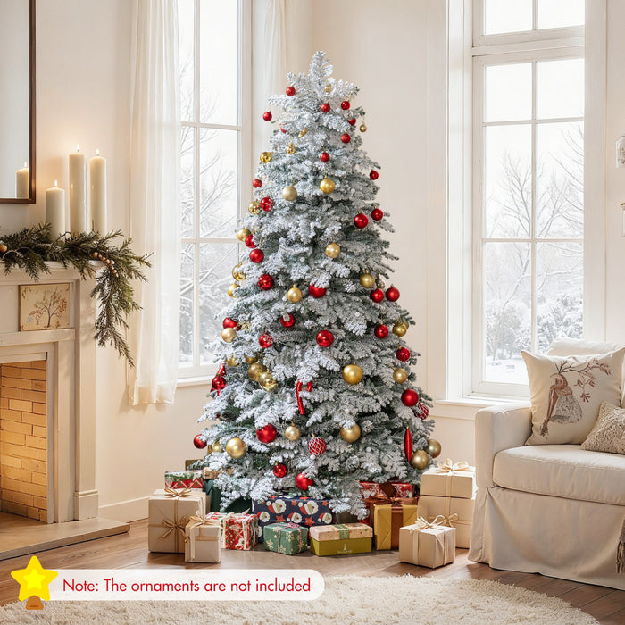 Pre-Lit Artificial Christmas Tree with Mixed Branch Tips-