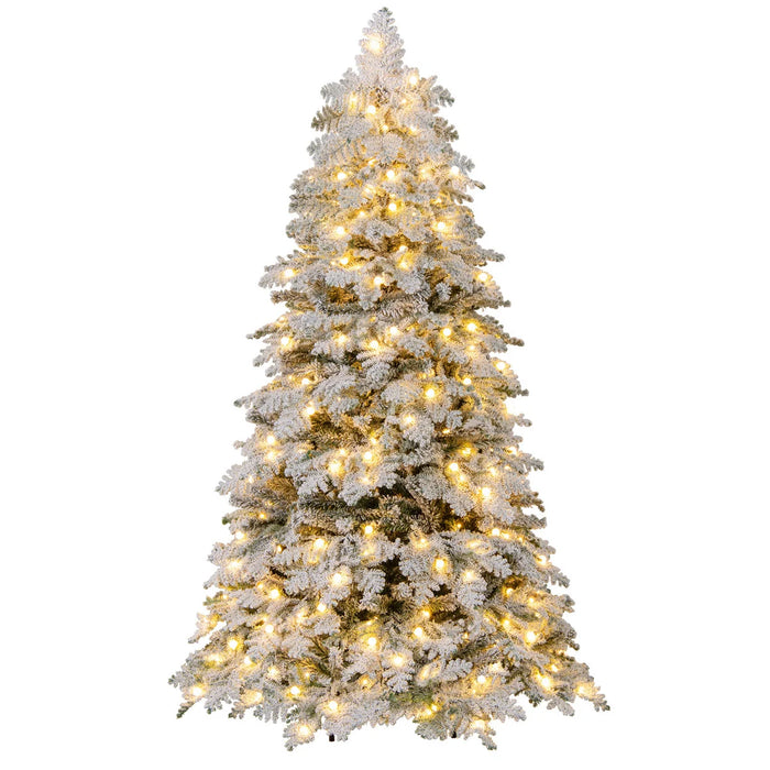 Pre-Lit Artificial Christmas Tree with Mixed Branch Tips-