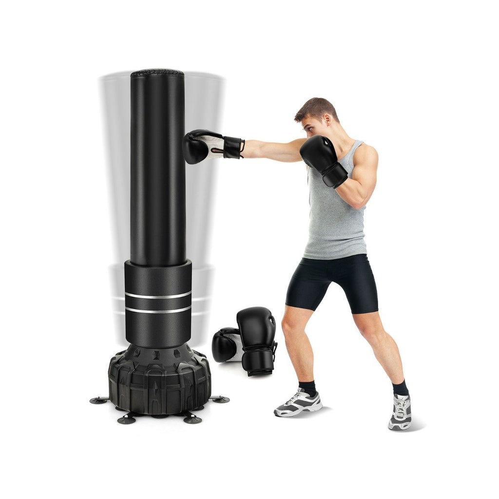 Boxing Bag with Boxing Gloves and Suction Cup Base