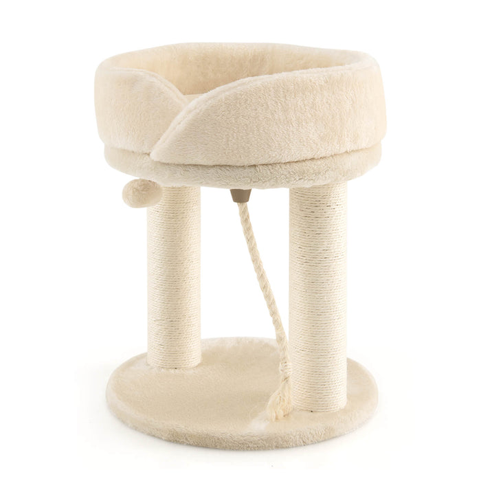 Cat Tree with Fur Ball and Sisal Rope-