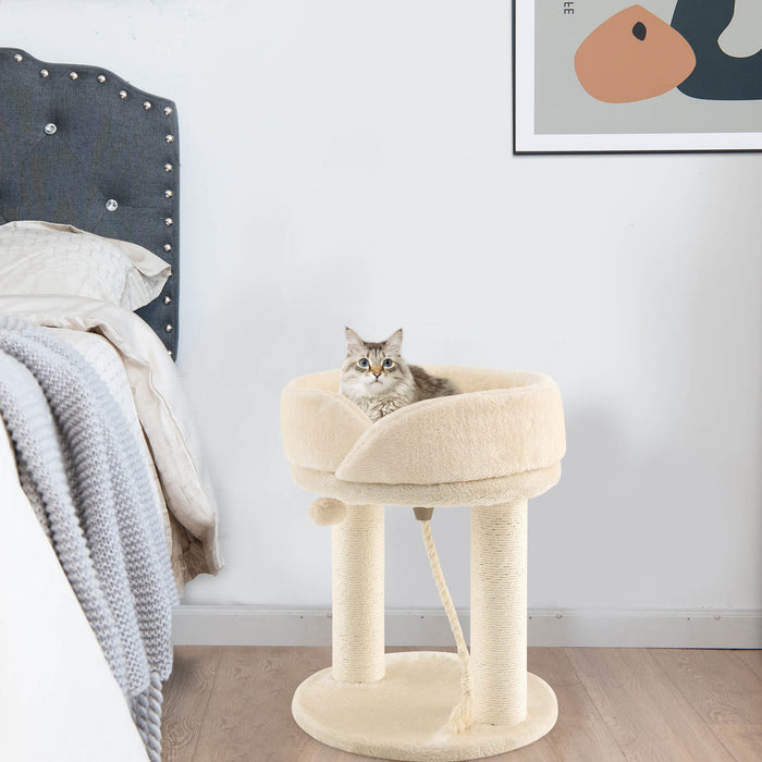 Cat Tree with Fur Ball and Sisal Rope-