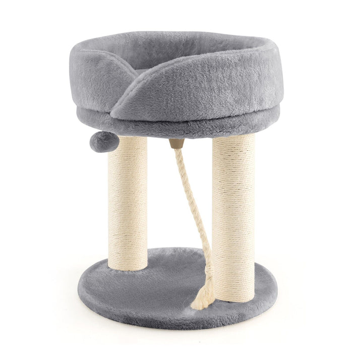 Cat Tree with Fur Ball and Sisal Rope-