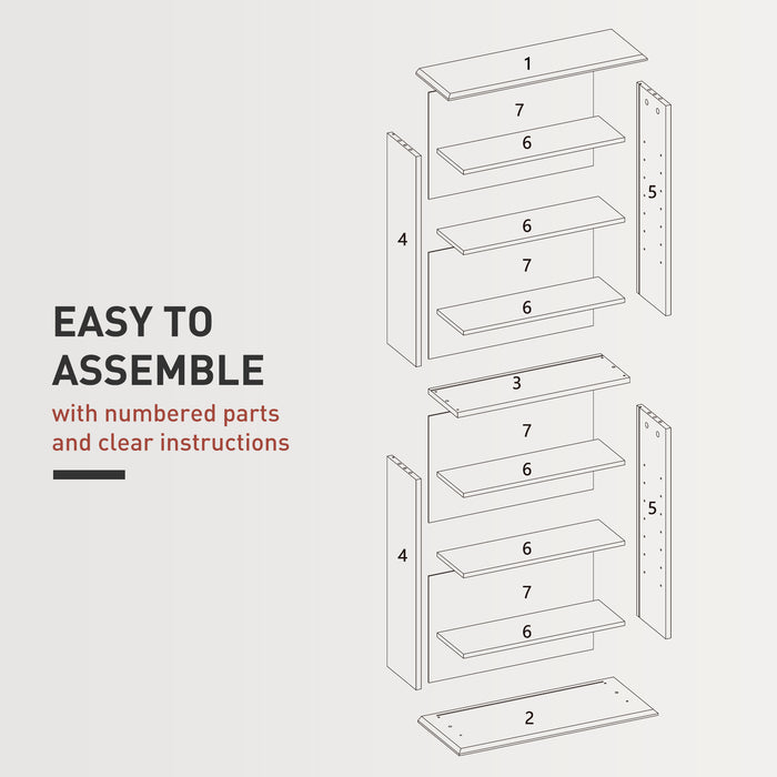 HOMCOM 360 CD/185 DVD/185 Blu-ray Storage Unit - Black