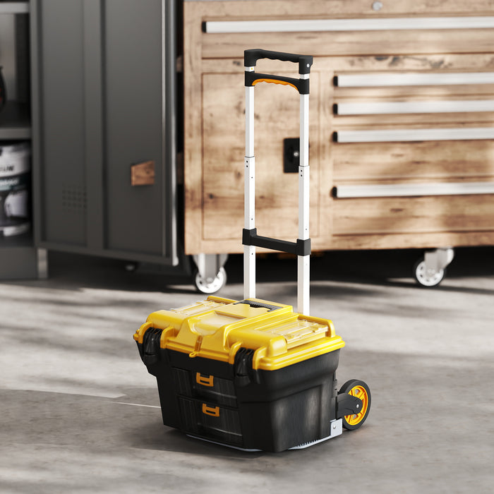 HOMCOM Folding Sack Truck, 70kg Lightweight Hand Truck with Wheels, Foldable Trolley Cart with Telescoping Handle for Warehouse, Office, Luggage, Silver Tone