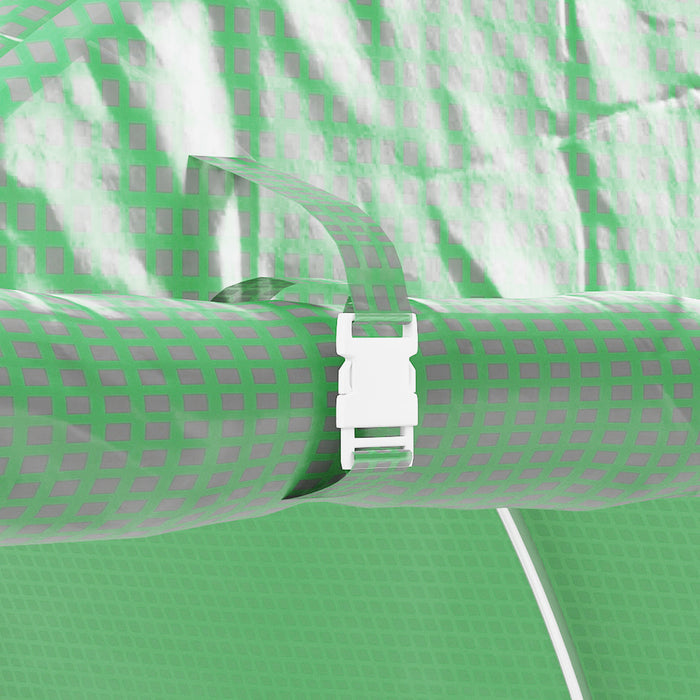 Outsunny 300 x 195cm Walk-In Tunnel Greenhouse - Green | Aosom UK