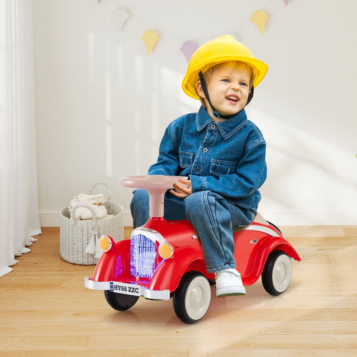 Toddler Ride on Toy with Steering Wheel for Children 19-36 Months Old-