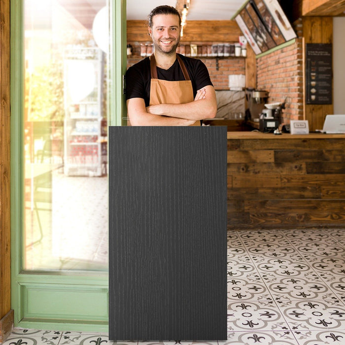 Rolling Lectern Stand with 2 Storage Shelves and 4 Universal Casters-