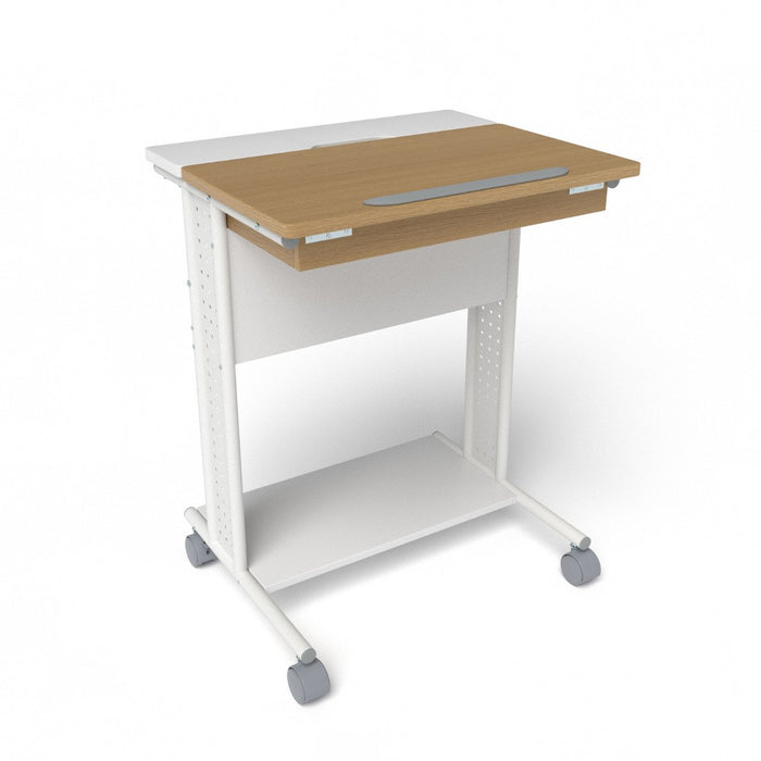 Rolling Portable Desk Laptop Desk C-Shaped Computer Cart-