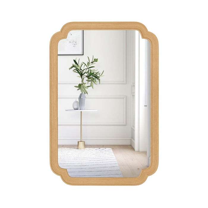 Rounded Corner Arch Wall Mirror for Bathroom Living Room-