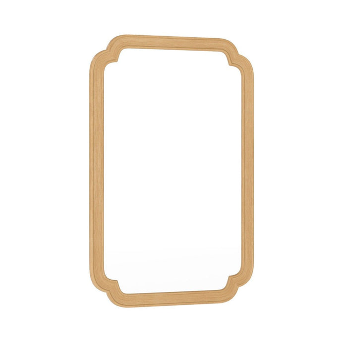 Rounded Corner Arch Wall Mirror for Bathroom Living Room-