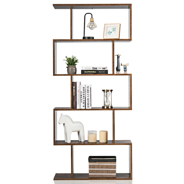 5-tier Wooden Bookshelf