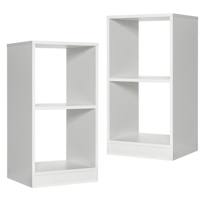 Cube Bookcases Set of 2 for Living Room Bedroom and Office-