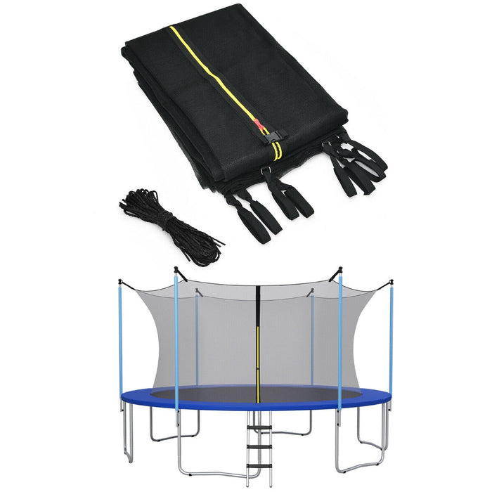 8/10/12FT Replacement Trampoline Safety Net with Protection Buckles-