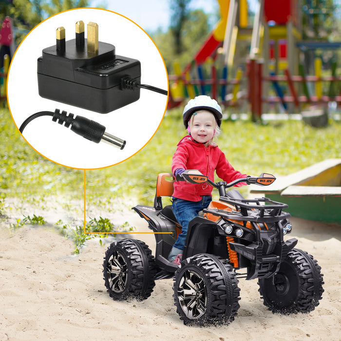 12V 1A Vehicle Battery Charger - Compatible with Electric Ride-On Cars - Keeps Kids' Toy Vehicles Powered and Ready for Adventure