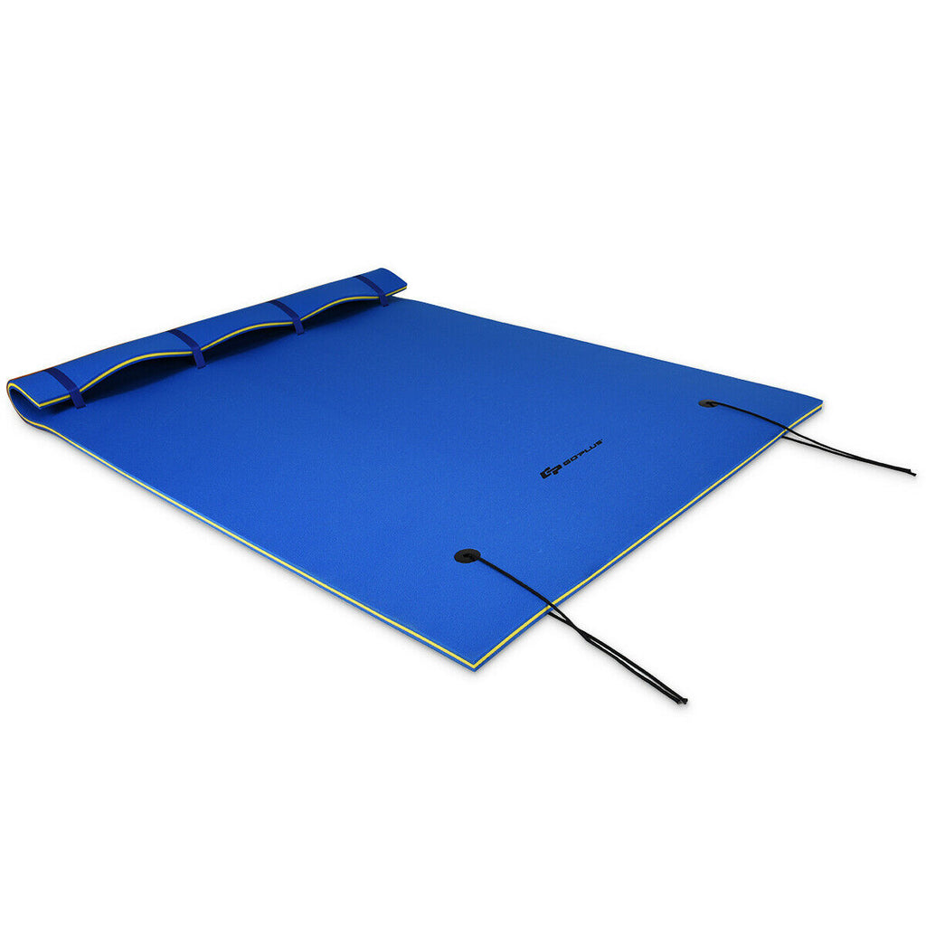 3 Layer Floating Lounge Mat - Spacious Water Land for Swimming & Relaxation - Ideal for Water-Based Leisure Activities