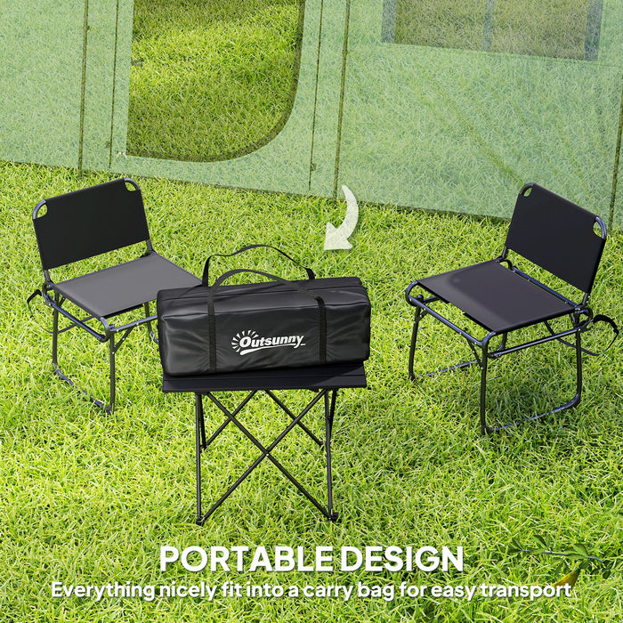 Outsunny 3-4 Man Tunnel Tent, Family Camping Tent with Porch, Bedroom and Living Area, Sewn in Groundsheet, 3000mm Waterproof, Portable with Bag for Hiking, Festival, Backpacking, Green