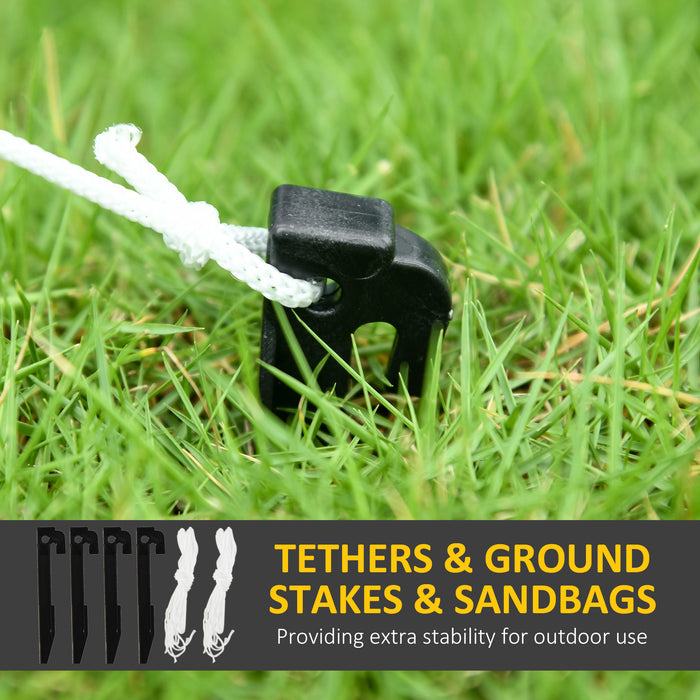 Outsunny 6.2FT Christmas Inflatable Snowman with Dog, Christmas Blow Up Outdoor LED Display for Garden Party