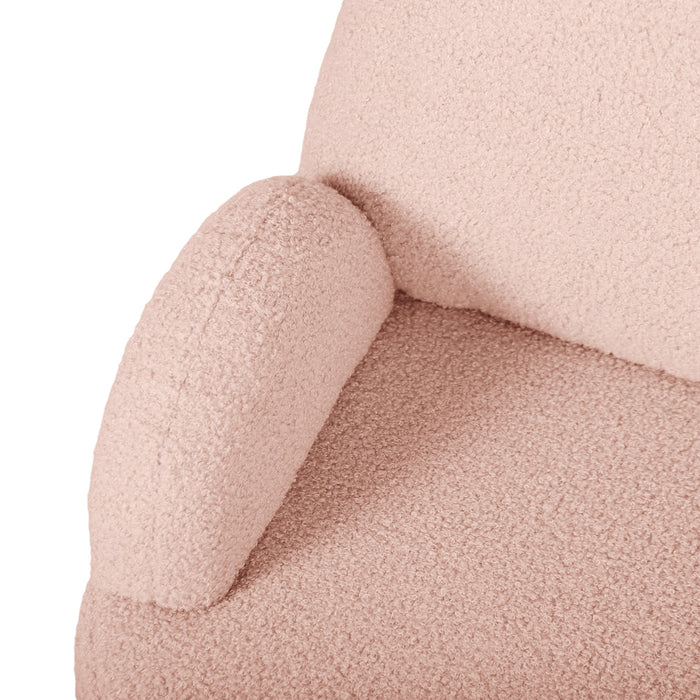 Bear-Themed Kids' Armchair - Comfy Plush Toddler Seat for Bedroom & Playroom - Perfect for Children 18 Months to 3 Years Old, Cute Pink Design
