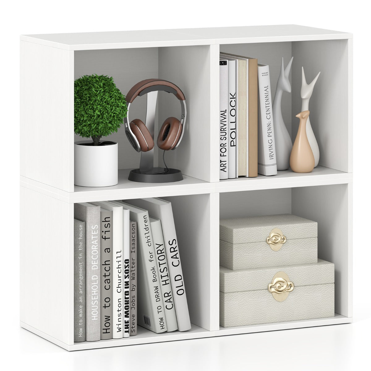 Set of 4 Cube Storage Organizers for Small Space-