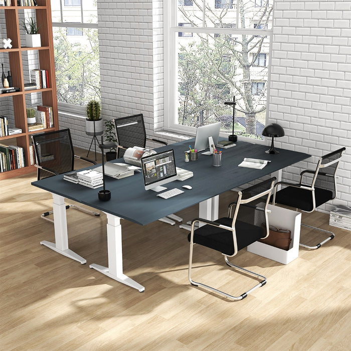 Executive Guest Chair Set - Set of 4 Office Chairs with Sleek Metal Sled Base - Ideal for Office Visitors and Business Meetings