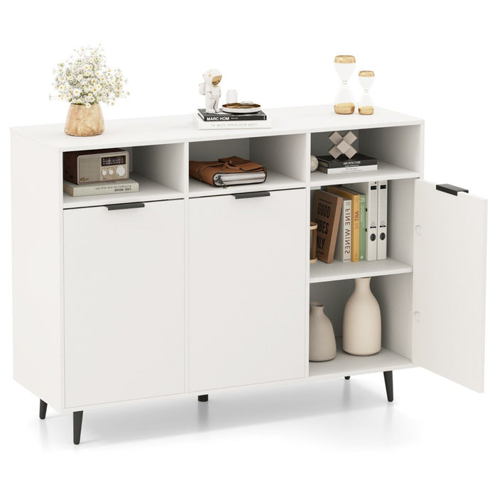 Sideboard Buffet Cabinet with 5-Position Adjustable Shelves-