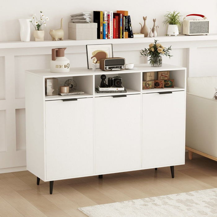 Sideboard Buffet Cabinet with 5-Position Adjustable Shelves-