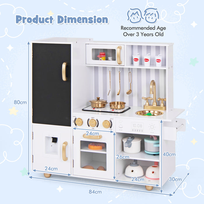 Pretend Play Kitchen for Kids with Utensils Aged 3+-