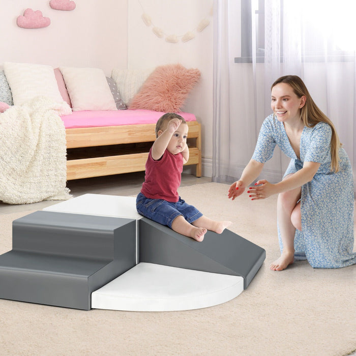 4 Pieces Climb and Crawl Foam Play Set for Toddlers Preschoolers-