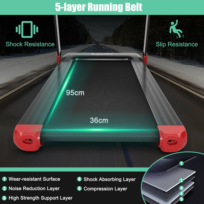 Folding Treadmill with APP Control and Bluetooth Speaker-