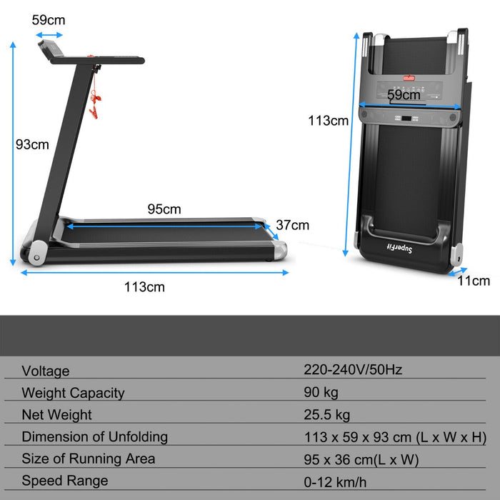 Folding Treadmill with APP Control and Bluetooth Speaker-