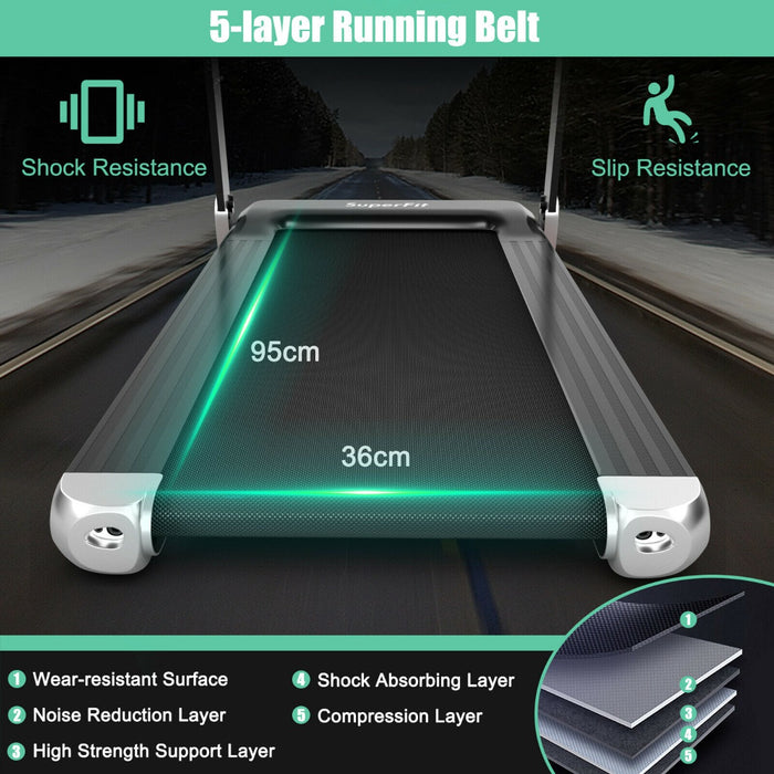 Folding Treadmill with APP Control and Bluetooth Speaker-