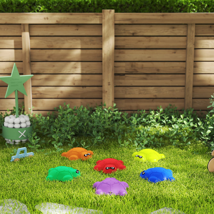 AIYAPLAY 6 PCS Balance Stepping Stones with Non-slip Edge, Indoor Outdoor Obstacle Courses for Kids Ages 3-8 Years, Multicoloured