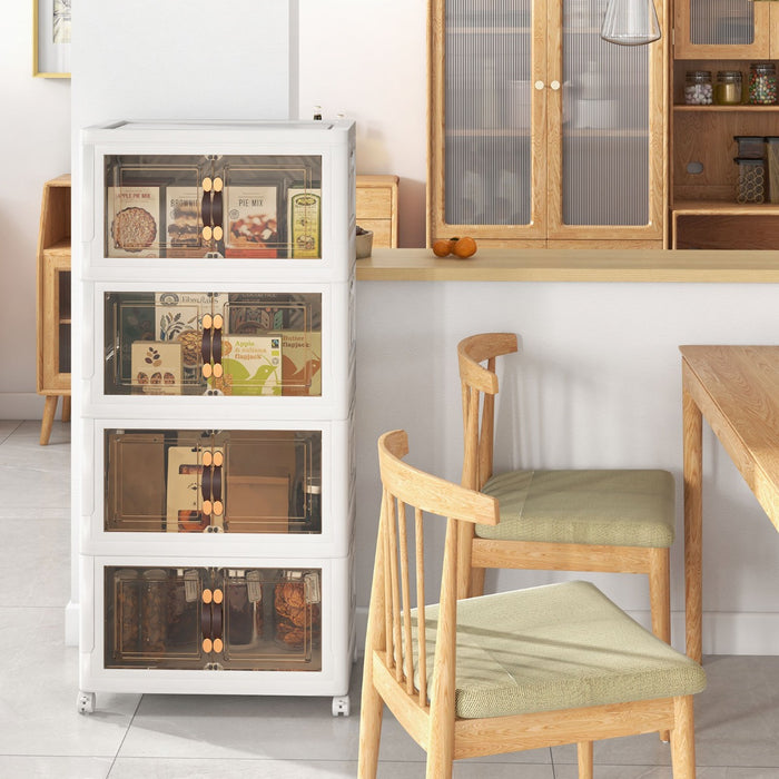 27/34/44/59/78/92.5 Gal Stackable Storage Bins with Lockable Wheels-78 Gal-4-Tier