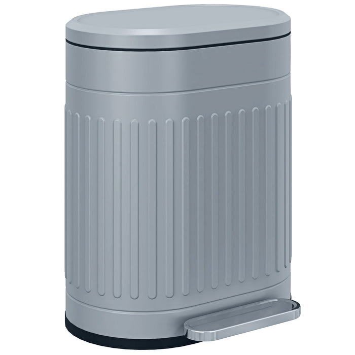20 Litre Pedal Bin - Fingerprint-Proof Metal Kitchen Trash Can with Soft-Close Lid and Removable Inner Bucket - Ideal for Home or Office Waste Management
