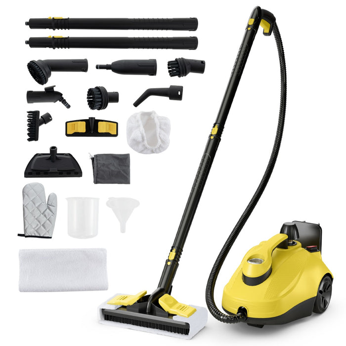 1.8L Steam Cleaner 2000W with 15 Piece Accessory Set-