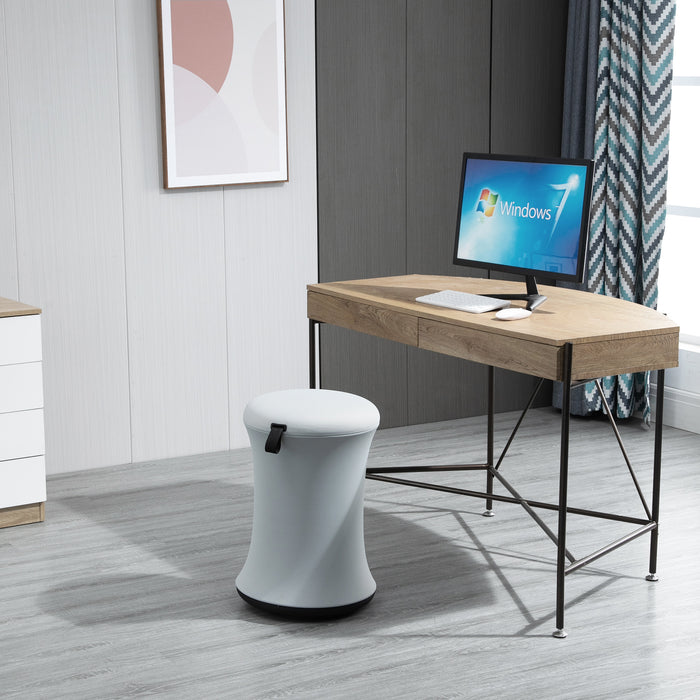 Ergonomic Wobble Stool for Active Sitting - 360° Swivel Home Office Desk Chair with Adjustable Height and Tilting Seat - Boosts Productivity & Supports Posture at Work or Home Office