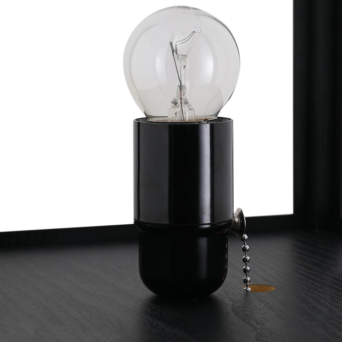 HOMCOM Three-Shelf Standing Lamps Set of 2 - Black