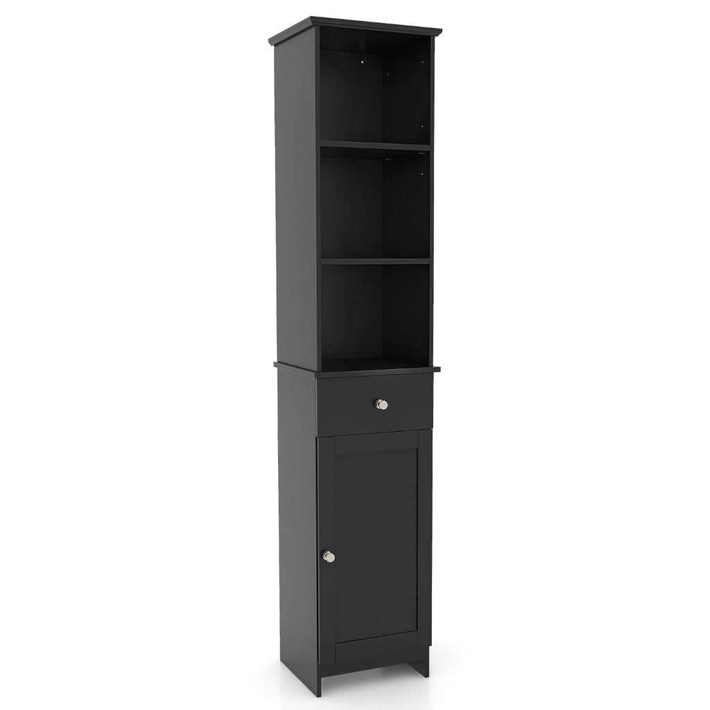 Tall Bathroom Cabinet with Adjustable Shelves-