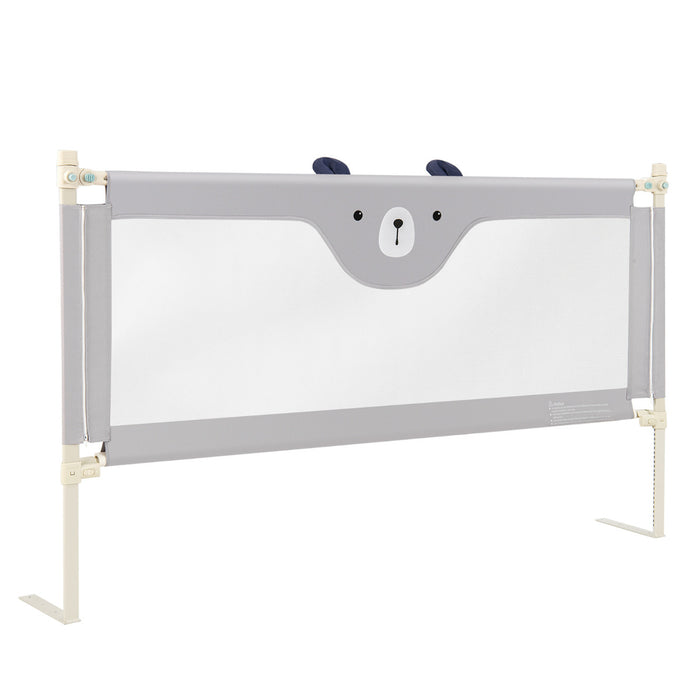 Toddler Bedrail with 24-Level Height Adjustment-