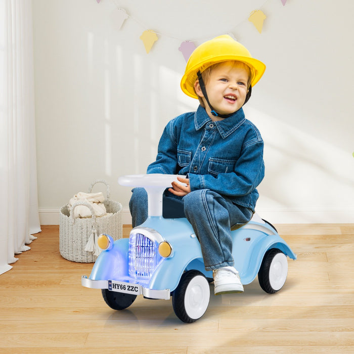 Toddler Ride on Toy with Steering Wheel for Children 19-36 Months Old-