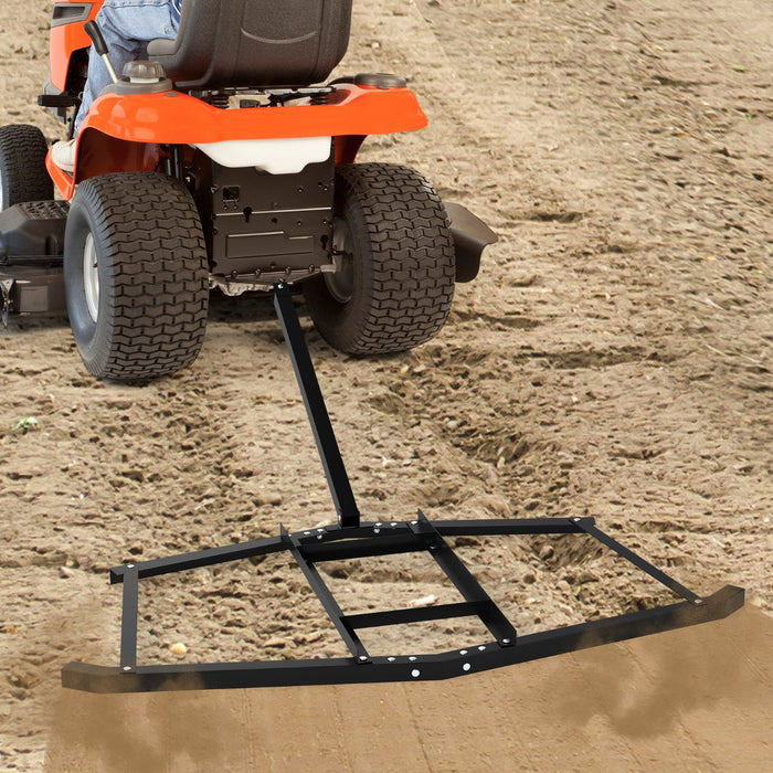 Tow Behind Landscape Leveling Rake with Reinforced Bars-
