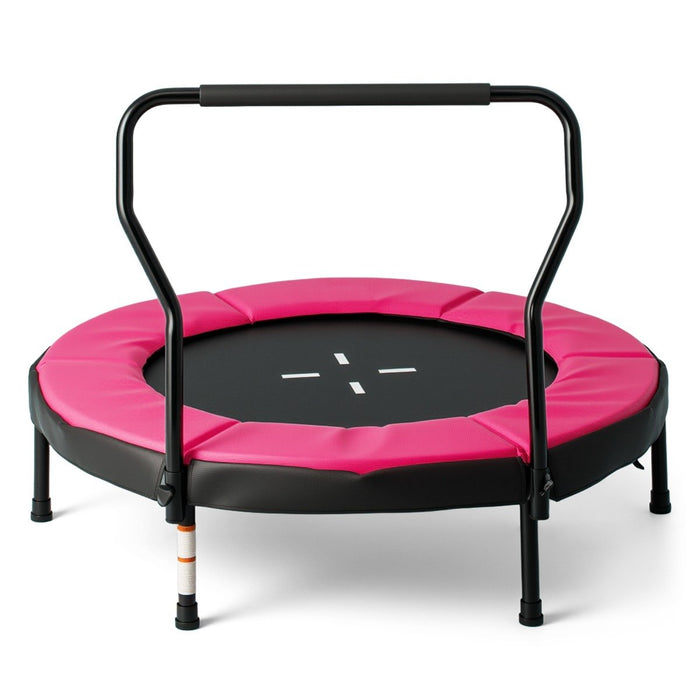 Trampoline for Kids Indoor Outdoor Fitness Trampoline with Handlebar-