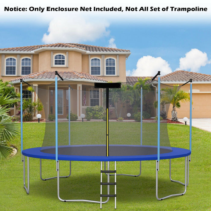 8/10/12FT Replacement Trampoline Safety Net with Protection Buckles-