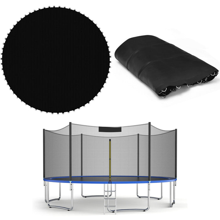 8/10FT Replacement Trampoline Mat with Metal V-Hooks, Spring Not Included-8FT