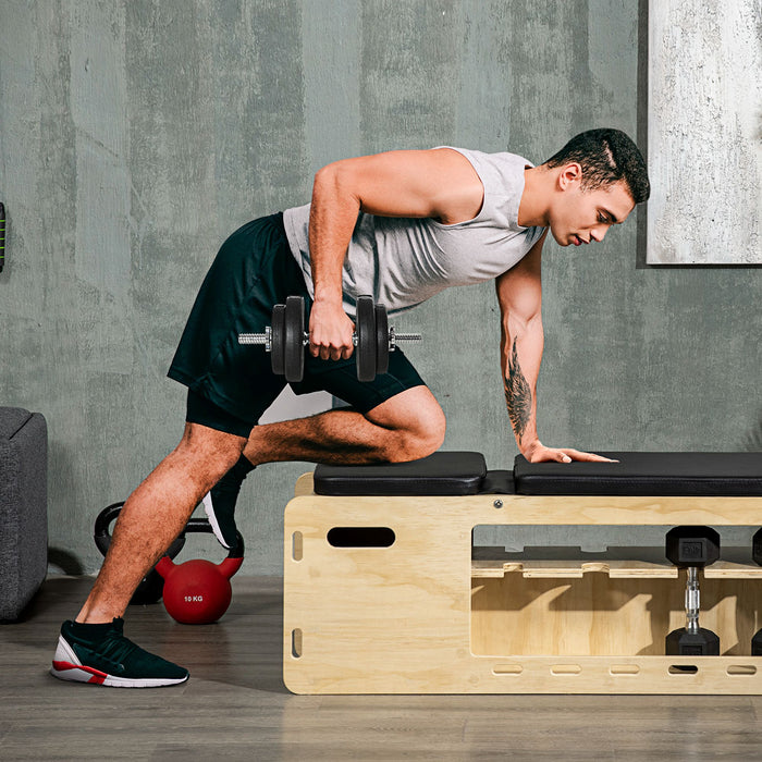 Adjustable Dumbbell Set 20KG - Home Gym Fitness Weights for Muscle Building, Black - Ideal for Office Strength Training & Body Toning