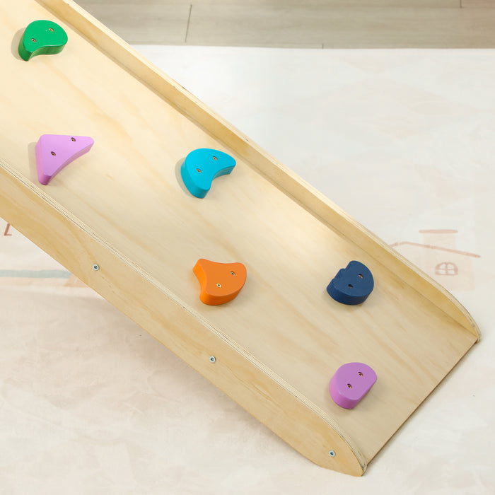 AIYAPLAY 3 in 1 Kids Climbing Set Indoor with Sliding Ramp, Foldable design, Gift for 2-6 Years Old