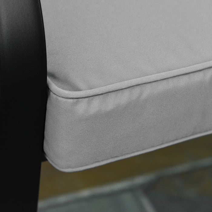 Outsunny 2 Seater Garden Bench Cushion -Light Grey